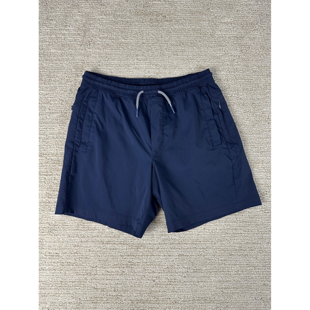 Birddogs Mens Navy Blue Gym Athletic Shorts with Liner Size L Regular